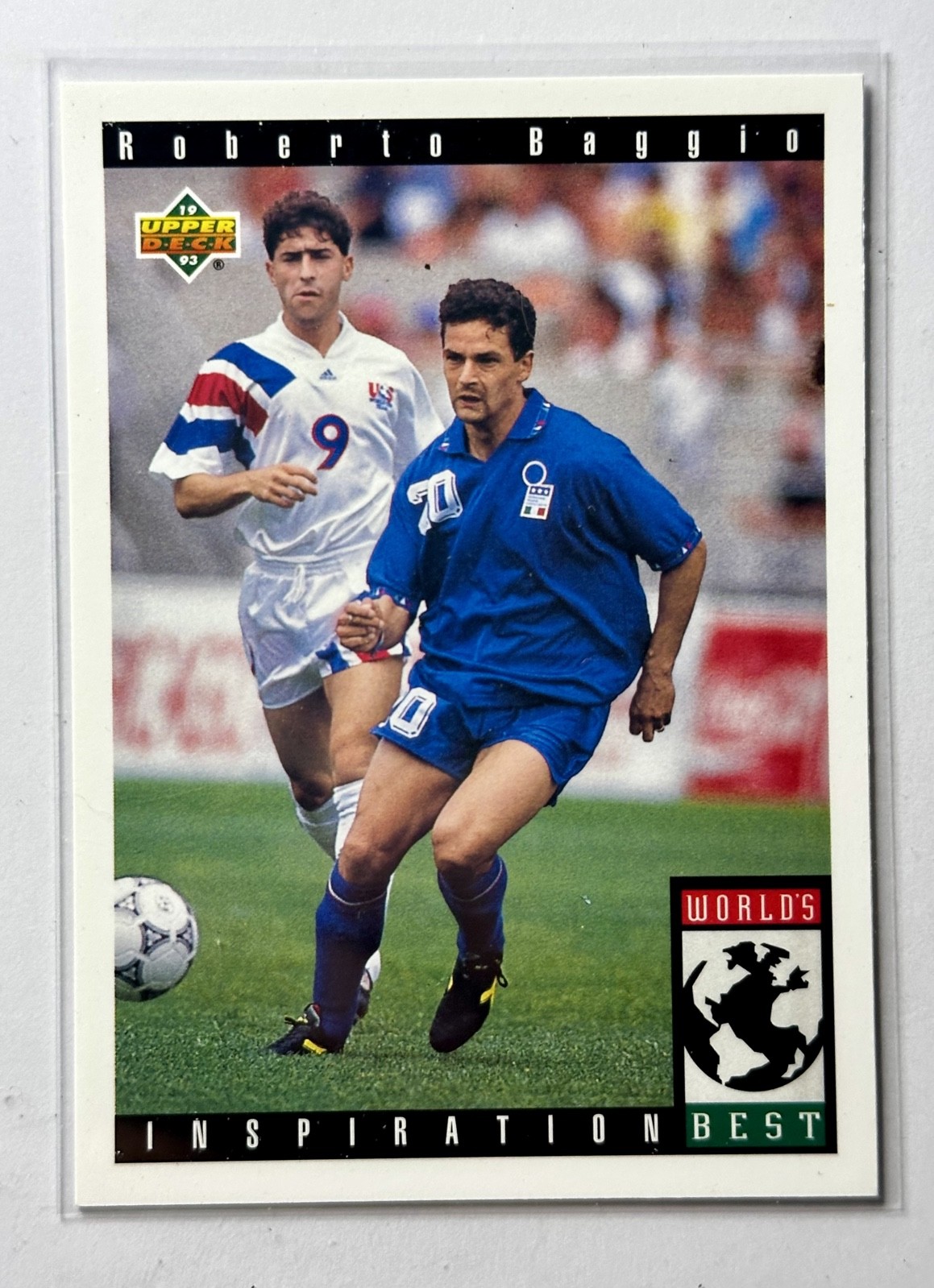 1993 Upper Deck World Cup 94 Preview English/Spanish World's Best Roberto Baggio