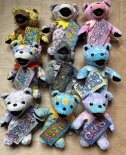 Grateful Dead Bean Bear Collection Series 7 Complete Set Liquid Blue w/tags
