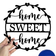 Metal Home sweet home Sign Wall Art Decor for Gift Present Indoor Home Bedroo