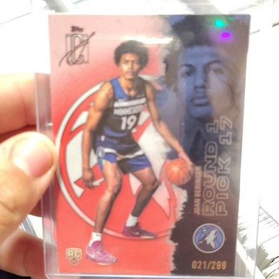 Topps Signature Class 2025-26 Joan Beringer RC Coral /299 #113 Timberwolves