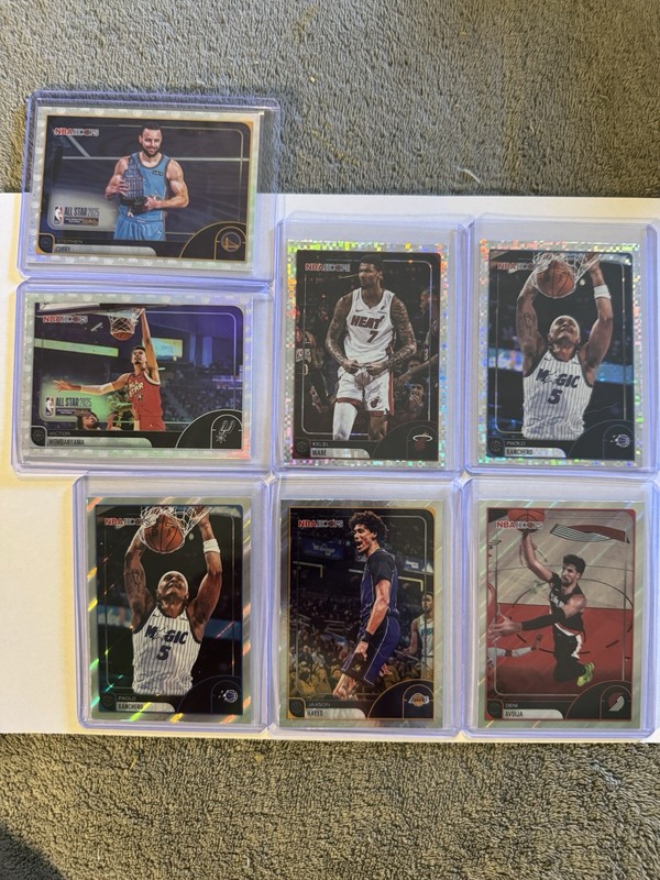 Basketball Card Lot 7 cards  Wemby, Banchero.Ware