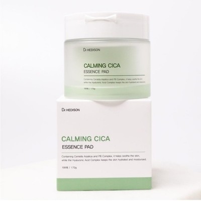 DR.HEDISON Calming Cica Essence Pad 170g x 100pcs Hydrating Soothing Toner Pad