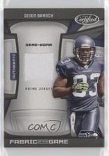 2009 Certified Fabric of the Game Prime 24/50 Deion Branch #40 nd3