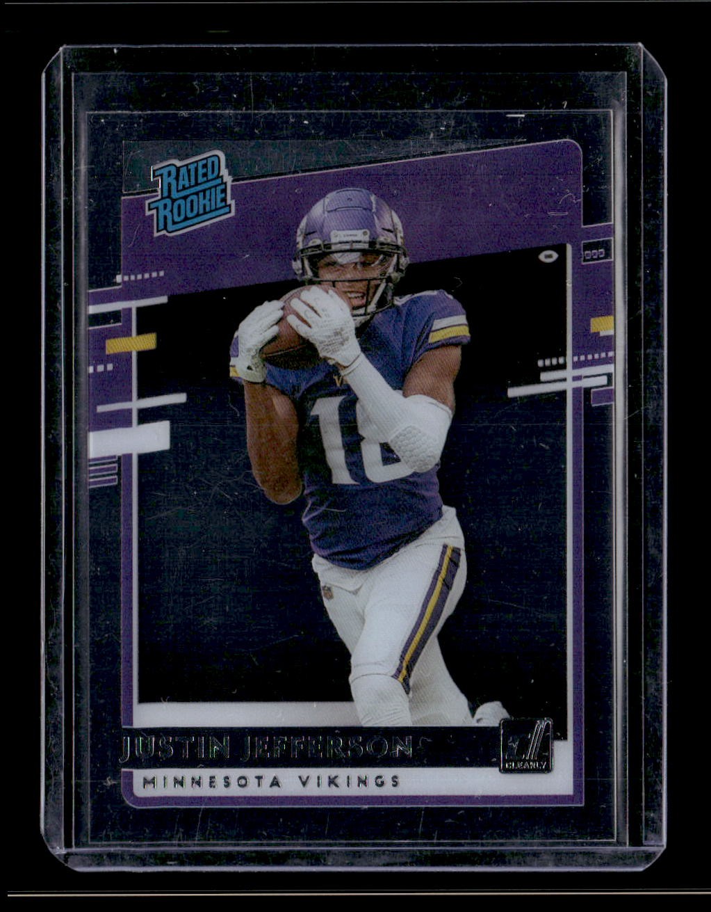 2020 Panini Chronicles Justin Jefferson Clearly Donruss Rated Rookies #RR-JUJ