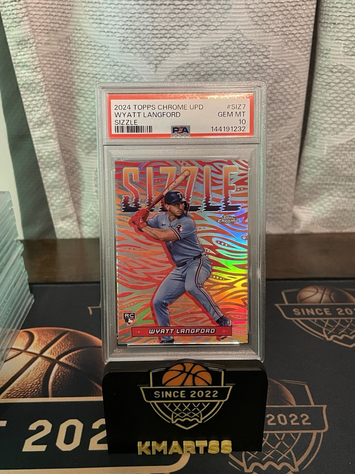 2024 TOPPS CHROME UPDATE SIZZLE #SIZ7 WYATT LANGFORD PSA 10