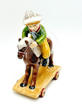 Selten Villeroy & Boch Weihnachten Szene Junge mit Pferd Christmas Joy