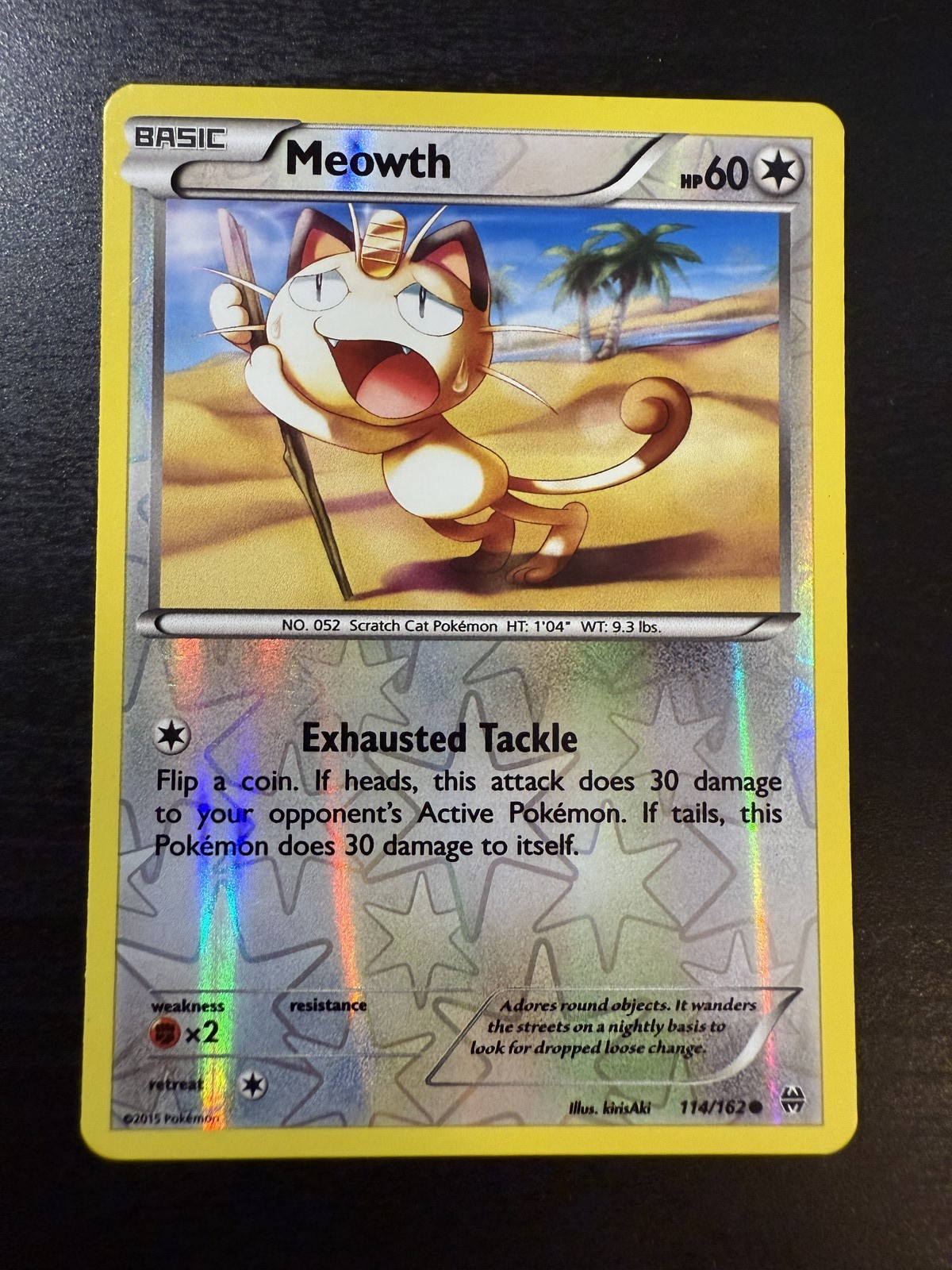 Meowth 114/162 - XY - BREAKthrough - Common - Pokemon TCG - LP