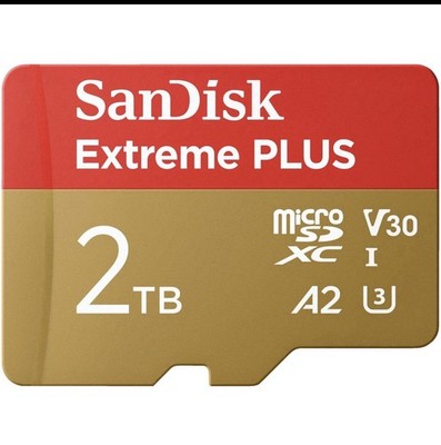 SANDISK Extreme PLUS microSDXC UHS-I-Karte, SDXC microSD, 2 TB, 250 MB/s NEU