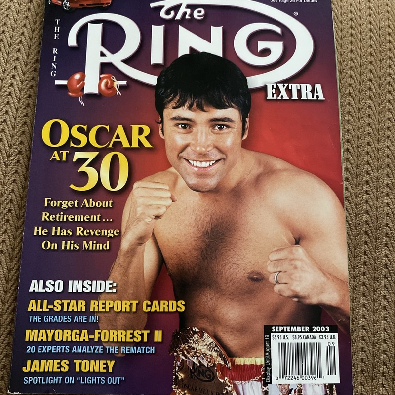 The Ring Boxing Magazine September 2003 - Oscar De La Hoya / James Toney