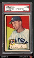 1952 Topps #49 Johnny Sain COR Yankees CORRECT VARIATION PSA 4 - VG/EX