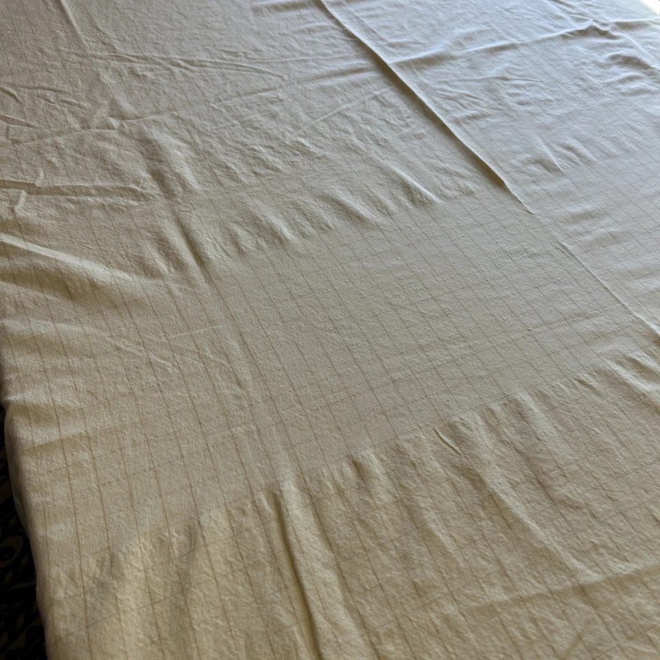 Tablecloth Bundle Set of 3 Yellow & Blue Plaid, Yellow Stripe, and Solid Blue - Image 3 of 4