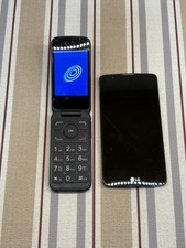 Lot of 2: Alcatel Go Flip (Working/Cracked) &...