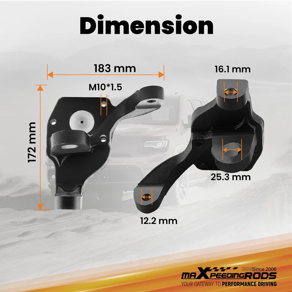 Husillos de caída de 2,5" para Volkswagen BUG 1966-1977 Karmann Ghia 1966-1974 Foto 2 de 4