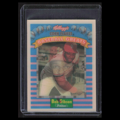 Bob Gibson #5 1991 Kelloggs Corn Flakes St. Louis Cardinals Baseball Card MLB NM