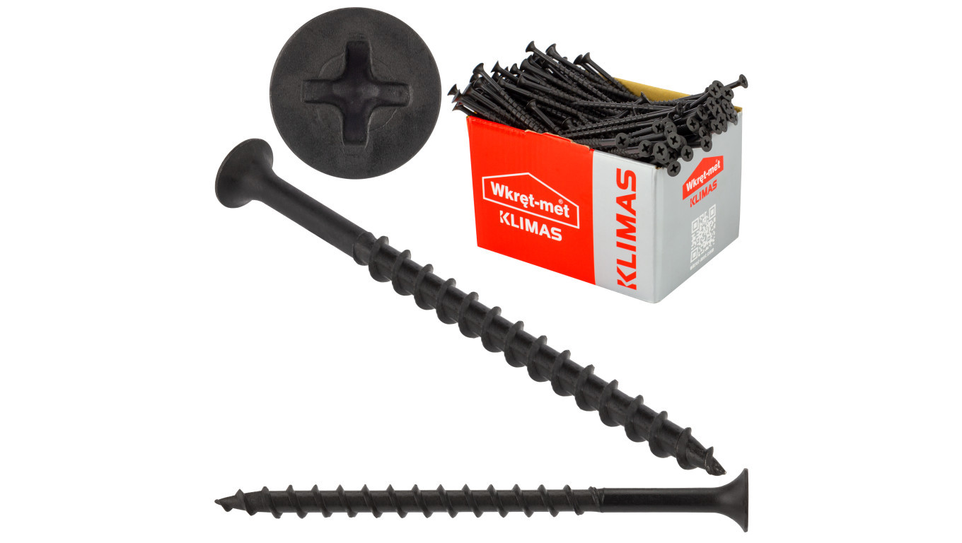 Screws for fastening gypsum boards to wooden substrates 4.2x70 Wkręt-met /T2UK