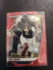 2025 Panini Prizm Draft Picks - Kobe Hudson #136 Red Ice Prizm (RC)