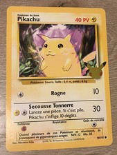CARTE POKEMON JUMBO GEANTE NEUVE 25 ANS PIKACHU 50 PV 58/102