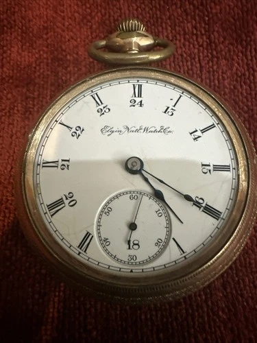 ELGIN POCKET WATCH 16S 11J - KEYSTONE CASE 20YR GOLD FILLED RUNNING  #88L