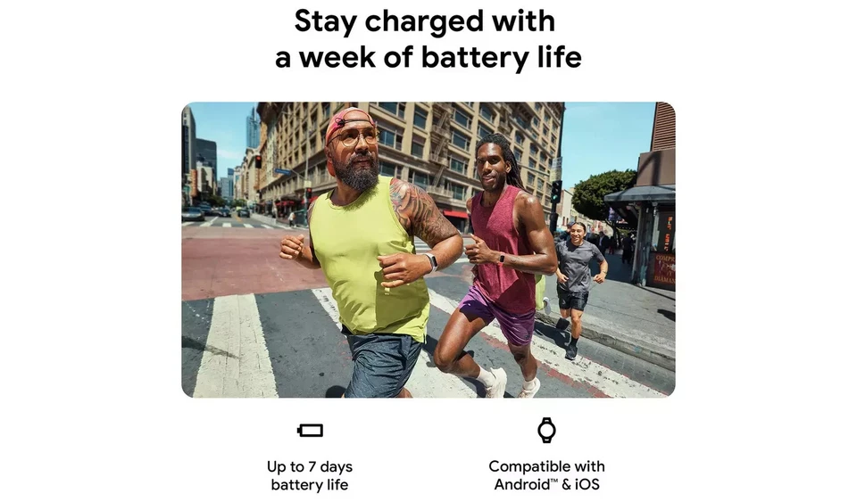 Fitbit Charge 6 Fitness Tracker GPS Bluetooth Heart Rate Smartwatch Black Band - Image 2 of 4