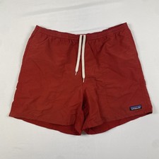 Patagonia Men  s Baggies Gray Swim Trunks Shorts 5  Inseam Lined Small