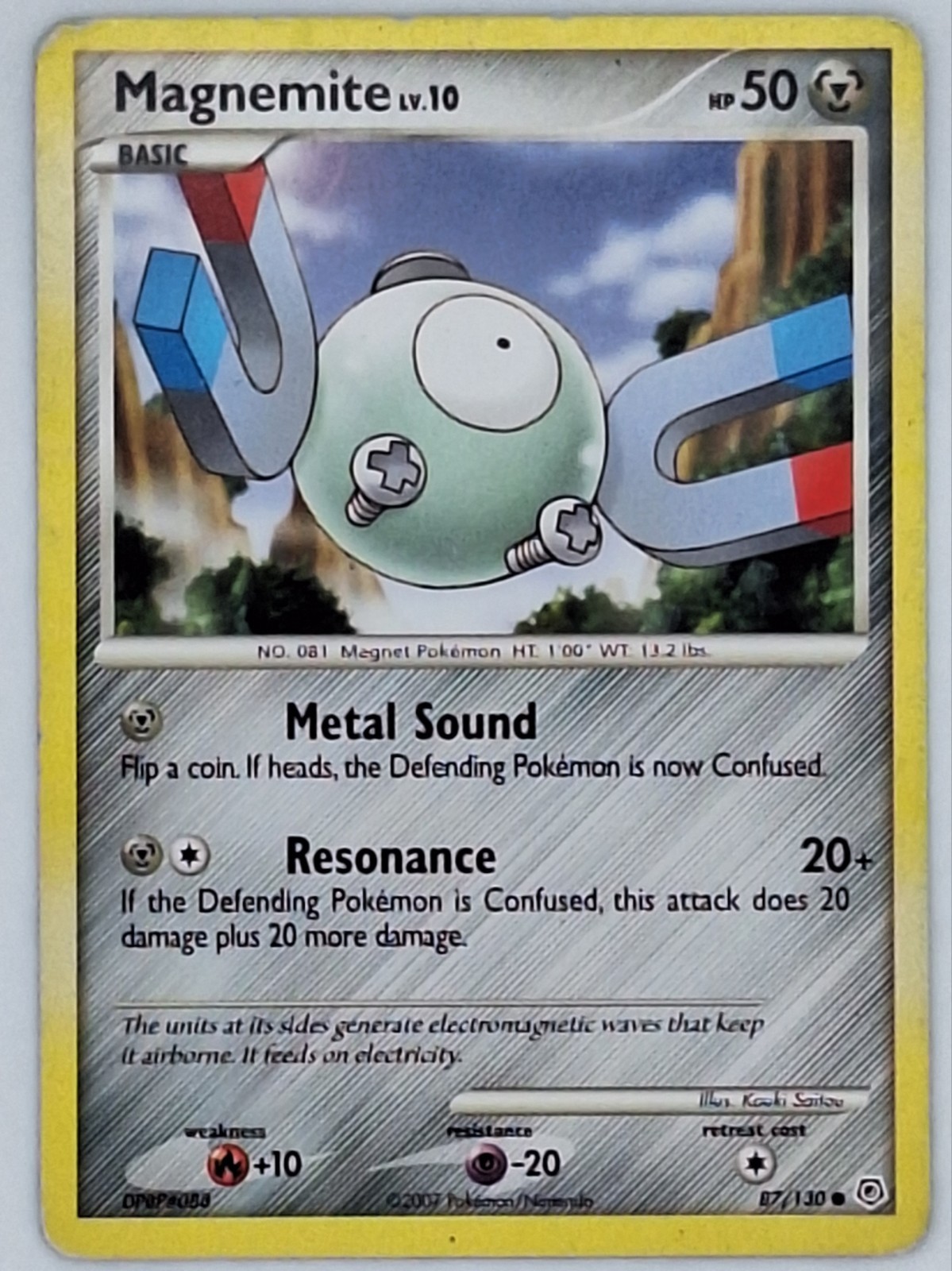 Magnemite 87/130 Pokemon - Diamond and Pearl MP