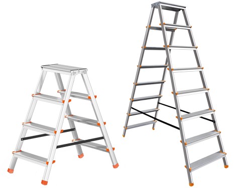 Scala Doppia Alluminio Brixo 6 Gradini Tiptap 131 Sicurezza Top