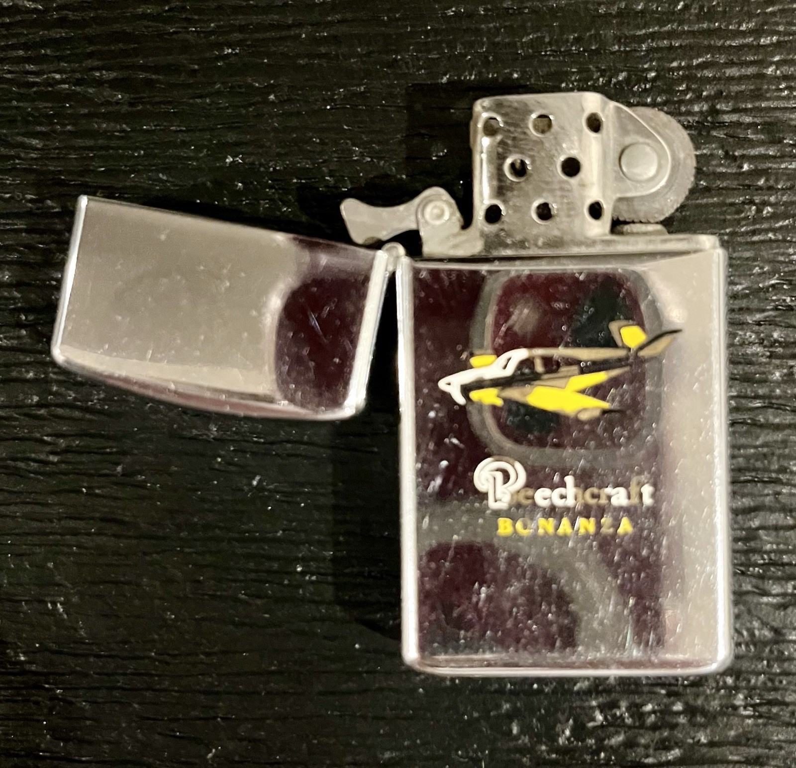 : 1968 Beechcraft Bonanza Airplane Logo Slim Lighter