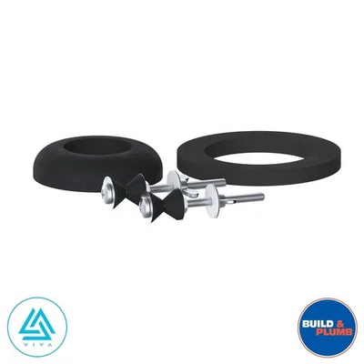VIVA SANITARY Viva Toilet Cistern Connection Kit with Bolts & Foam Doughnut Washer 1 1/2" & 2"