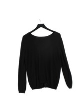 Solange Women's Jumper L Black Polyamide with Acrylic, Angora Pullover