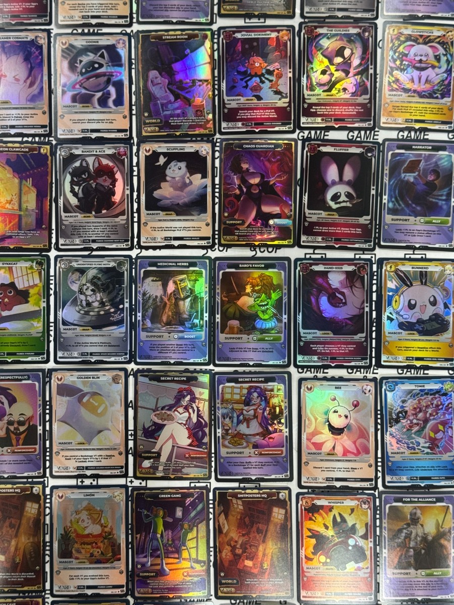 VCARD DIVINE CHAOS 1ST EDITION HOLO CARDS - SUPPORT - MASCOTS