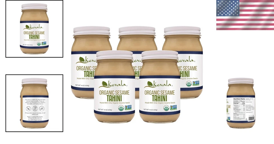 Keto Snack Spread - Tahine gergelim orgânico, pacote com 5 - Imagem 2 de 4