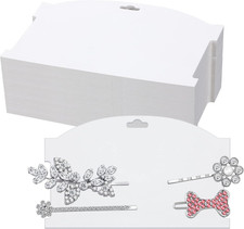 50 Pieces Hair Clip Headband Display Cards 7.8 X 4.8 Inches Hair Bow Claw Cli...