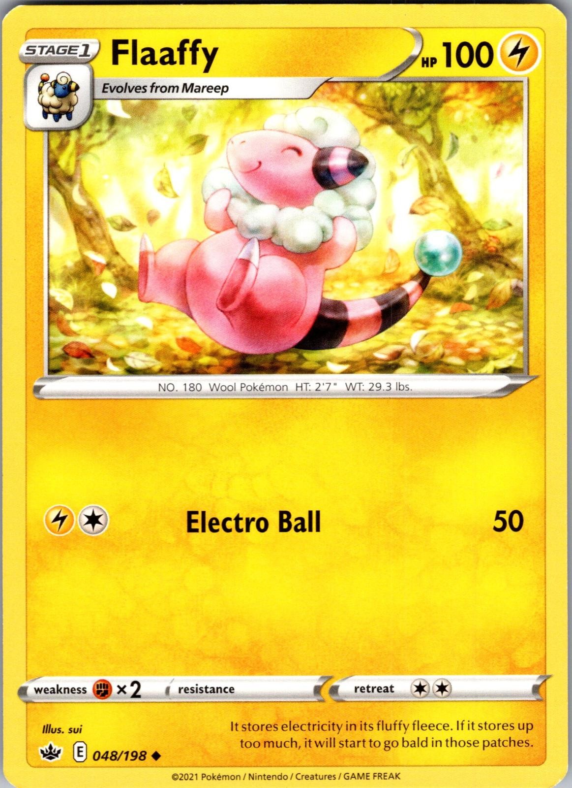 Flaaffy Chilling Reign 048/198 Uncommon Pokemon Near Mint