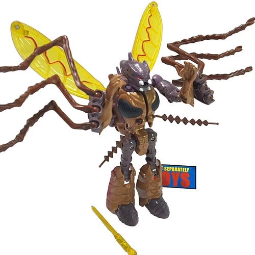 Vtg Transformers Beast Wars TRANSQUITO figure 100% COMPLETE 1997 Mega Class