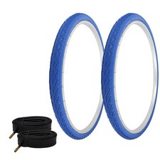 PRO TIRES 700 x 40 Blue P-1134 W/TUBES 48mm Schrader Valve