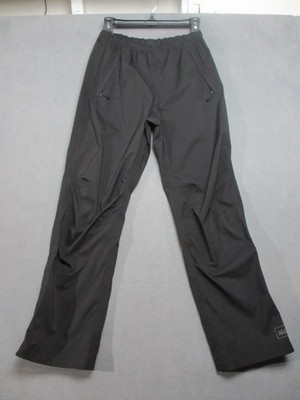 REI Rain Pants Kids' Large (14-16) Black Nylon Mid Rise Outdoor Hiking Ankle Zip