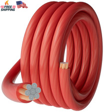 4 Gauge 4 AWG 30 Ft Red Power/Ground Wire Cable, True Spec Transparent Flexible