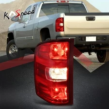 Left Driver Side Dark Red Lens Tail Light Brake Lamp for 07-14 Silverado Sierra