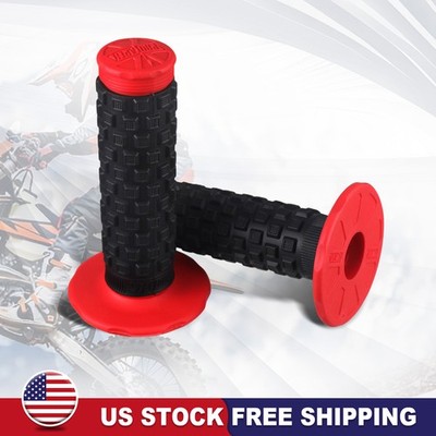 2PCS 7/8'' 22mm Handlebar Grip Soft Rubber Comfort Racing Grips for CRF150F XR 50