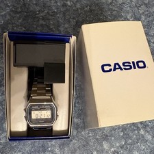 Vintage Casio Classic Wrist Watch for Men - Silver A158WA-1