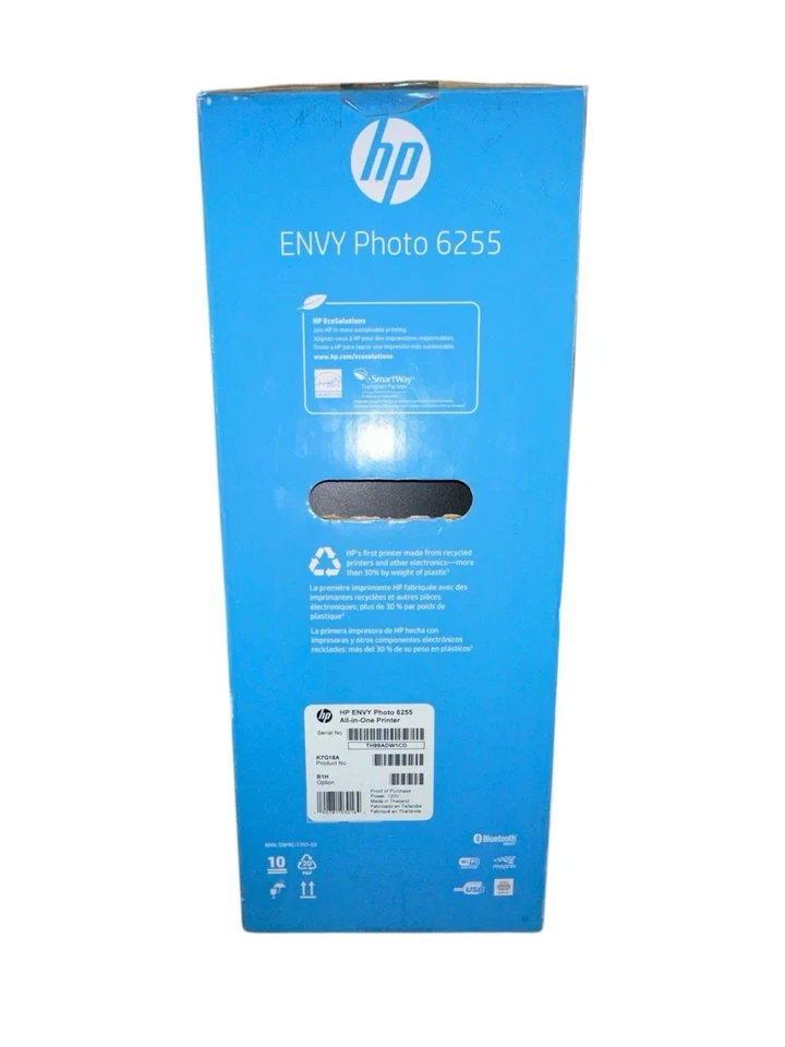 HP Envy 6255 All-In-One Inkjet Wireless Photo Printer Black New Sealed Box - Image 3 of 4