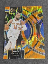 2023-24 Panini Select Jalen Brunson Premier Orange Shock New York Knicks #194