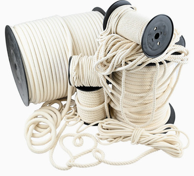 Baumwollseil Seil Ø1mm-12mm Naturseil Baumwolle 10 - 100m- Leine, Makramee, DIY