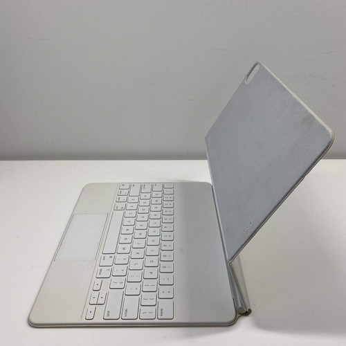 Apple Magic Keyboard per iPad Pro 12,9" custodia folio tastiera bianca A2480 - Foto 2 di 6