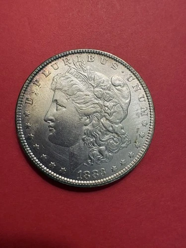 1883-P Morgan Dollar ~ AU+ Condition  ~ Cleaned-COMBINED SHIPPING!