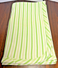 Carter's Starters RECEIVING BLANKET Green Stripe Waffle Thermal 100 Cotton