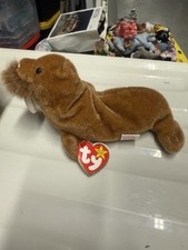 *RARE* Retired Ty Beanie Baby 1999 Paul the Walrus with Tag Errors