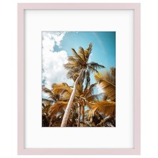 Frametory 16x20 Picture Frame with Mat for 11x14 Photos Pink Wall Mount