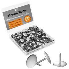 Mr. Pen Thumb Tack, Flat Push Pins, Silver Tacks, 500 500 Pack,