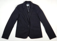 New York  Company Women's Black Pinstriped Blazer - 10